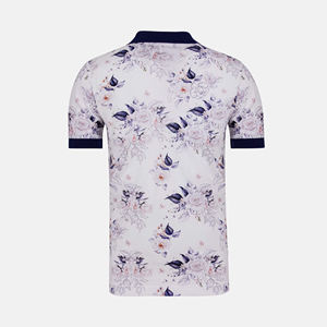 Polo 100% coton pour hommes personnalisé, patte de boutonnage dissimulée, coupe régulière, anti-rides, côtelé solide, à manches courtes, éponge - Product Image 3