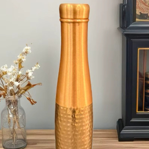 Wholesale Bulk Premium Quality Stylish Copper Polished Modern Style Disposable Water Bottle with <b>Straw</b> for Office Use Handmade - Product Image 4