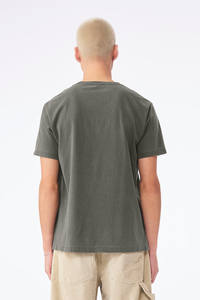 Camiseta de Manga Corta Unisex de Algodón Verde Oliva, Cuello Redondo, Estilo Hip Hop, Informal, Deportiva y Moderna, Diseño Personalizado, Pedidos al por Mayor - Product Image 4