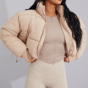 Chaqueta de Invierno para Mujer, Nueva, de Lujo, Informal, Cálida, Gruesa, Tipo Bomber, Reversible, de Alta Calidad - Product Image 3