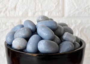 Piedra de Angelita Pulida de Primera Calidad, Color Azul, 1 kg, Cristal Curativo, Decoración y Regalo para las Fiestas, Feng Shui - Product Image 4