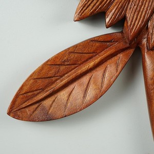 Panel de placa de talla de madera decorativa paneles de talla de flor de Sol de madera para decoración del hogar diseño personalizable a pedido - Product Image 4