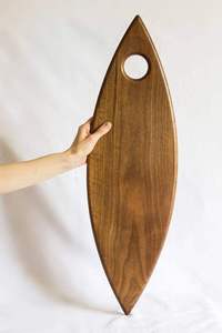 Planche de service en bois d'acacia naturel avec poignée Planche à découper à fromage durable pour hacher et utiliser en cuisine - Product Image 3