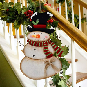 Ornements de Noël de style luxe Ornements d'arbre de Noël en métal d'aluminium à impression UV Ornements suspendus vierges double face - Product Image 4