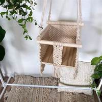 Balançoire pour bébé en macramé, faite à la main, siège confortable pour bébé