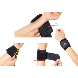 U-BEST Coudière en néoprène réglable avec fermeture auto-agrippante, noire, unisexe, protection pour le basketball toutes saisons - Product Image 5