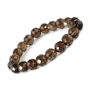 Pulsera de Cuarzo Ahumado, Piedra Preciosa Natural Curativa para Conexión y Desintoxicación - Product Image 4
