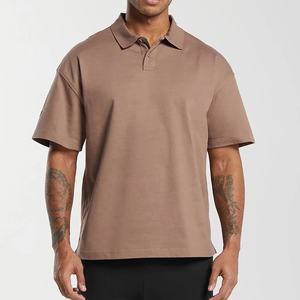 Polos pour hommes de qualité supérieure 100% coton pour l'été Coupe régulière Séchage rapide Motif imprimé surdimensionné - Product Image 1