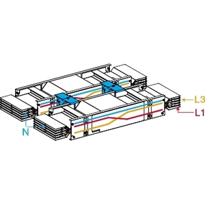 อุปกรณ์จ่ายไฟฟ้า SCHNEIDER ELECTRIC KTC6300TP410 CANALIS KT 4X6300CO แบบ 4 เฟส เพอร์มูต้า - Product Image 1