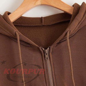Nueva Llegada, Sudadera con Capucha para Mujer, Diseño con Cierre y Bolsillos, 100% Algodón, Impermeable, Moderna y Elegante, Precio al por Mayor - Product Image 3