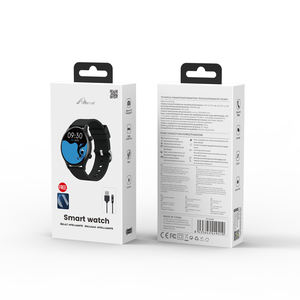 SW-09 <b>Black</b> Smartwatch <b>Touch</b> Screen AI Voice Assistant Answer Call Video Call IP68 Supports Payment Earphone-SDK <b>Touch</b> Watch - Product Image 1