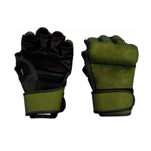 Venta al por mayor Bolsa Mma Guantes de medio dedo Guantes de boxeo ganadores personalizados Guantes de cuero transpirable de vaca real Guantes Mma - Product Image 5