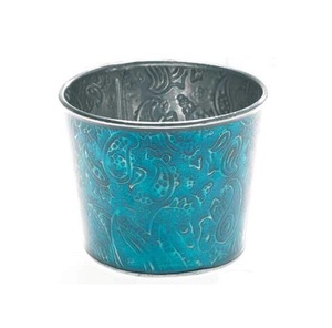 Maceta de metal de diseño antiguo más popular con acabado de pátina para uso rústico en interiores y exteriores forma y tamaño personalizados - Product Image 1