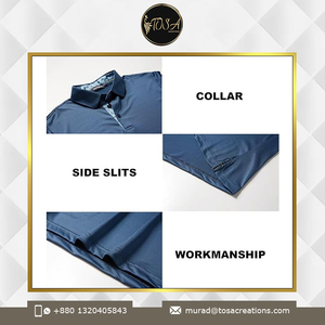 Polo de luxe de style moderne pour hommes Top Notch Qualité Polyester Spandex Solide Motif Meilleur Fournisseur Bangladesh Bas - Product Image 4