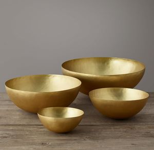 Elegante cuenco de latón pulido a mano para cenas festivas, noches culturales o reuniones en casa de estilo familiar real - Product Image 5