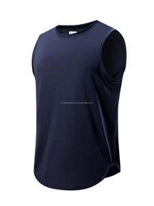 Tank Tops Wholesale Custom Fit Soft And Breathable men's tank top - Product Image 2