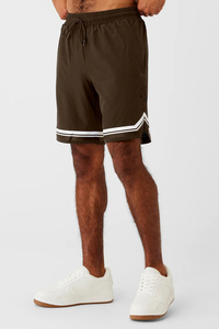 Shorts de sport décontractés légers en tissu compressé avec logo personnalisé, doublure de 6 pouces, entraînement physique, athlétisme, course à pied, salle de sport, pour hommes - Product Image 4