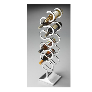 Diseños de moda Accesorios de barra Diseño personalizado Más vendidos Estante de vino de metal hecho a mano Soporte de almacenamiento 27 Botellas Bar Soporte de exhibición - Product Image 6