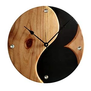 Reloj de pared de resina de madera, accesorio decorativo 100% natural, de la mejor calidad - Product Image 6