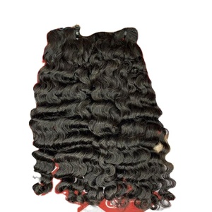 Venta al por mayor 100% Vietnam Virgen Remy Extensiones de cabello doble dibujado birmano rizado Paquetes de cabello de alta calidad de las ventas de la fábrica - Product Image 1