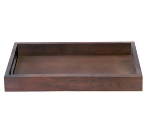 Wholesale Rectangular Mango Wood Tray Export Quality Custom Wooden Serving Tray for Hotels Restaurant Supply <b>Kitchen</b> Dining Use - Product Image 1