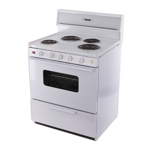 Cuisinière à gaz autoportante Midea 6.1 pi cu à 4 brûleurs de haute qualité avec nettoyage à la vapeur - Product Image 1