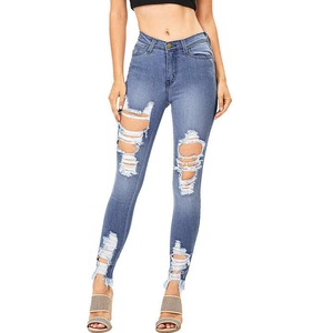 กางเกงยีนส์ทรงสกินนี่สุดอินเทรนด์สำหรับผู้หญิงกางเกงทรงดินสอยืดเซ็กซี่สตรีทแวร์กางเกงยีนส์คุณแม่ลำลองเสื้อผ้าแฟชั่นสำหรับผู้หญิง - Product Image 2