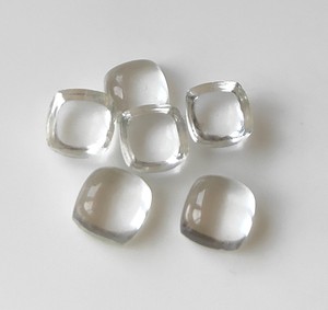 คริสตัลธรรมชาติใสควอทซ์หมอนอิงทรงหลังแบน4มม.-40มม. อัญมณีหลวมสำหรับทำเครื่องประดับ - Product Image 1