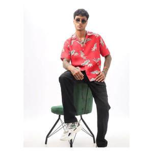 Camisas estampadas de algodón de alta calidad para hombre con diseños vintage Camisetas estampadas de algodón ecológicas con ilustraciones originales - Product Image 5