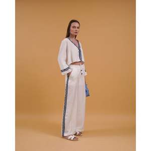 Pantalons en jean rayés pour femmes en gros, ensemble parfait pour toutes les tenues - Product Image 4