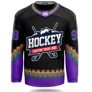 เสื้อเจอร์ซีย์พิมพ์ลายสำหรับผู้ใหญ่เสื้อฮอกกี้น้ำแข็งทำจากโพลีเอสเตอร์100% งานออกแบบได้ตามต้องการ - Product Image 6