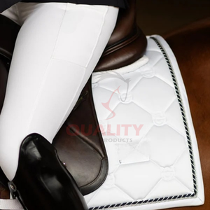 Tapis de selle anglais de qualité supérieure doublure douce respirante en coton matelassé confort durable pour le soutien des performances du cheval et du cavalier - Product Image 5