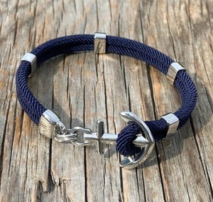 Handmade Coustmized Anchor <b>Bracelet</b> <b>Adjustable</b> Paracord <b>Bracelet</b> - Product Image 3