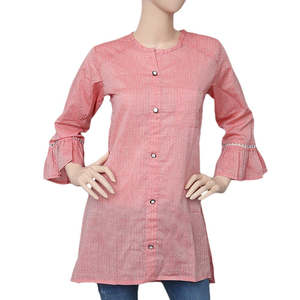 Camisa Casual Estampada para Mujer - Rosa - Product Image 2