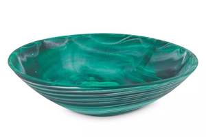 Ensaladera de resina hecha a mano con textura de resina y frutero con patrón de remolino acuático utilizado en el buffet de hotel en casa - Product Image 5