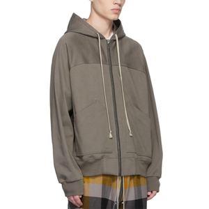 DEC Oem personalizado en blanco sudaderas con capucha Logo impreso Invierno Polar costuras decorativas sudadera personalizado cordón Zip Up DDP envío - Product Image 1