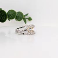 10x8mm Ovaler Hochwertiger Umweltfreundlicher 14k Vergoldeter Prong-Setting Halbmontierter Ring aus 925 Sterling Silber Bleifreie Schmuckkomponenten