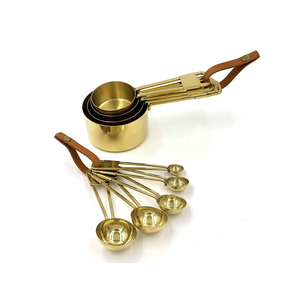 Handmade <b>Solid</b> <b>Copper</b> <b>Measuring</b> Cups Different Sizes Round Shape <b>Measuring</b> <b>Spoons</b> and Cup in Bulk - Product Image 3