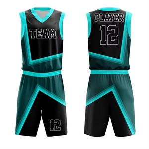 Ensemble d'uniformes de basketball sur mesure de haute qualité, 100 % imprimé, vêtements de sport pour l'entraînement, prix bas - Product Image 1