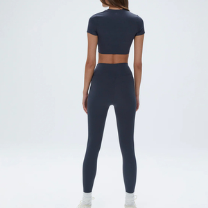 2025 Venta al por mayor Fabricante profesional Conjunto de yoga Mejor calidad Diseño personalizado Ropa de gimnasio Conjuntos de Yoga de 2 piezas a precio barato - Product Image 2