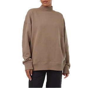 Sudadera Casual de Manga Larga con Cuello Redondo y Hombros Caídos para Mujer, Proveedor Mayorista ODM de Invierno - Product Image 2