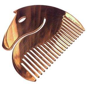 Peigne à cheveux carré en corne naturelle fait à la main, écologique, sans produits chimiques, avec une finition polie et lisse pour la décoration de la maison - Product Image 4