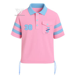 Camisa con cuello bordado extragrande a rayas de algodón orgánico ropa de hermandad griega Jack y Jill of America personalizada - Product Image 1