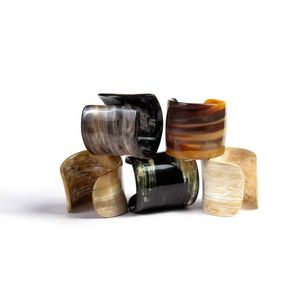 Brazalete de Cuerno de Búfalo, Joyería Tribal Hecha a Mano, Accesorio Natural para Uso Diario, Estilo Étnico y Rústico, Especial de Navidad - Product Image 2