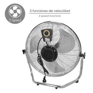 Ventilatore da pavimento cromato 120 Watt O/50 cm. - Product Image 5