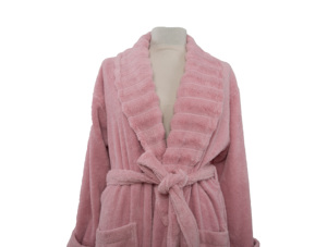 เสื้อคลุมอาบน้ำเทอร์รี่แบบแห้งเร็วสามารถปรับแต่งได้สไตล์ดอบบี้ผ้าทอพร้อมคุณลักษณะแบบใช้แล้วทิ้งสำหรับ100% - Product Image 3