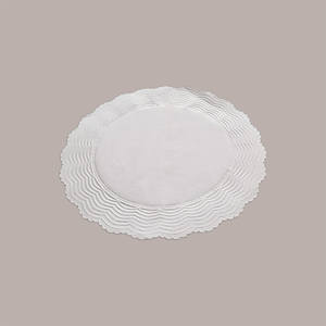 500 Pieces 18cm Diameter Embossed Greaseproof White <b>Paper</b> <b>for</b> Sub-Fried Food Packaging - Product Image 2