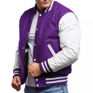 Customized Varsity <b>Baseball</b> <b>Jacket</b> <b>Men</b> New Fashion Slim Fit Fleece College <b>Jackets</b>/Letterman <b>Jacket</b> With Custom Logo OEM - Product Image 5
