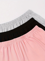 Ensemble pyjama 2 pièces pour femme en jersey couleur unie, printemps-été, avec débardeur à fines bretelles et short à volants, taille élastique, thermique et décontracté