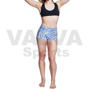 Recién llegados, pantalones cortos de yoga para mujer con logotipo personalizado, pantalones cortos de yoga para gimnasio, pantalones cortos de calidad elásticos para mujer. - Product Image 3
